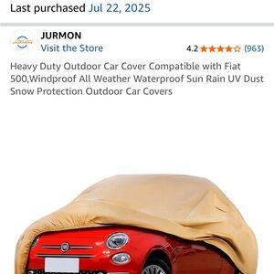 Heavy Duty Outdoor Car Cover - Tan